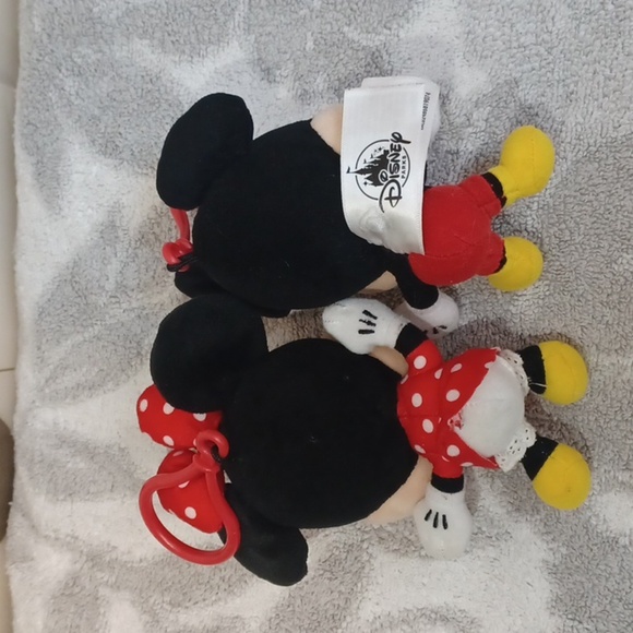 Disney 4 Piece Pack Mickey and Minnie Mouse Plush Toy Set - Red, Yellow, Black - Picture 4 of 6